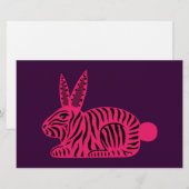 Pink Zebra Rabbit (Front/Back)