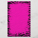 Pink Zebra Stationery