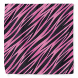 Pink Zebra Stripe Background Bandana at Zazzle