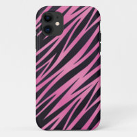 Pink Zebra Stripe Background