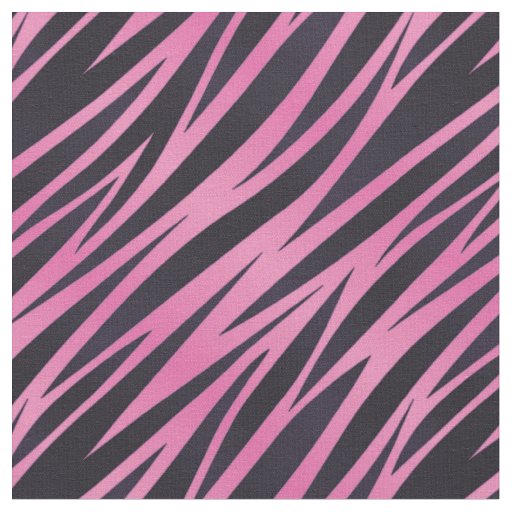 Pink Zebra Stripe Background Fabric