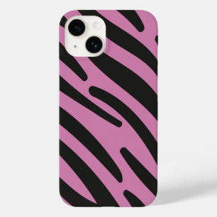 Pink Zebra Striped Case-Mate  iPhone 14 Case