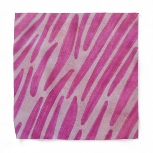 Pink zebra stripes bandana