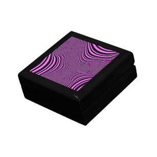 Pink Zebra Stripes Jewelry Box