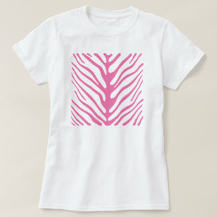 Pink Zebra Stripes T-Shirt