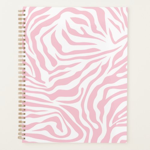 Pink Zebra Stripes Wild Animal Print Zebra Pattern Planner