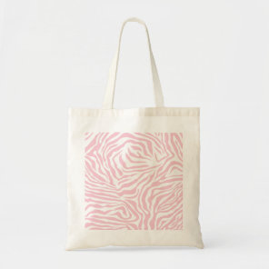Pink Zebra Stripes Wild Animal Print Zebra Pattern Tote Bag
