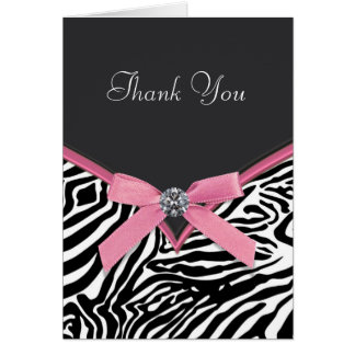 Zebra Thank You Cards | Zazzle