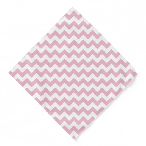 Pink Zigzag Pink Chevron Geometric Pattern Bandana