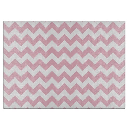 Pink Zigzag Pink Chevron Geometric Pattern Cutting Board