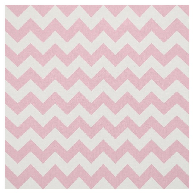 Pink Zigzag, Pink Chevron, Geometric Pattern Fabric (Swatch)