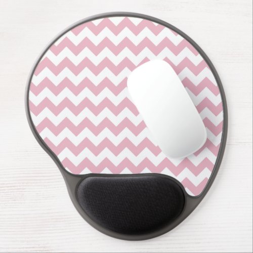 Pink Zigzag Pink Chevron Geometric Pattern Gel Mouse Pad