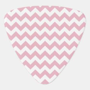 Pink Zigzag, Pink Chevron, Geometric Pattern Guitar Pick