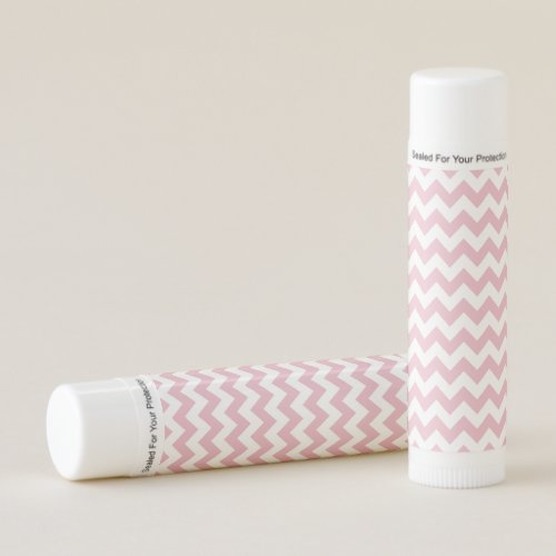 Pink Zigzag Pink Chevron Geometric Pattern Lip Balm