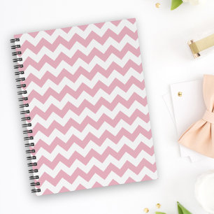 Pink Zigzag, Pink Chevron, Geometric Pattern Notebook