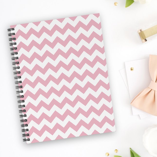 Pink Zigzag, Pink Chevron, Geometric Pattern Notebook (Creator Uploaded)