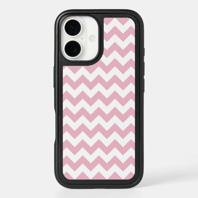 Pink Zigzag, Pink Chevron, Geometric Pattern Otterbox iPhone Case (Back)
