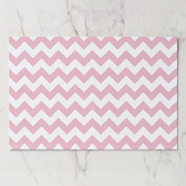 Pink Zigzag, Pink Chevron, Geometric Pattern Paper Pad (Front)