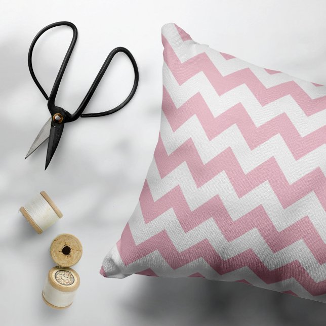 Pink Zigzag, Pink Chevron, Geometric Pattern Pillow Case (Creator Uploaded)