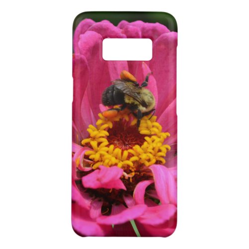 Pink Zinnia and Bumble bee Case_Mate Samsung Galaxy S8 Case