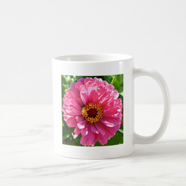 Pink Zinnia Coffee Mug (Right)
