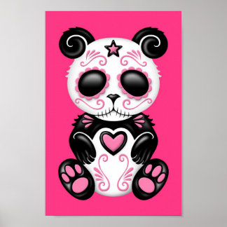 Pink Zombie Sugar Panda Poster
