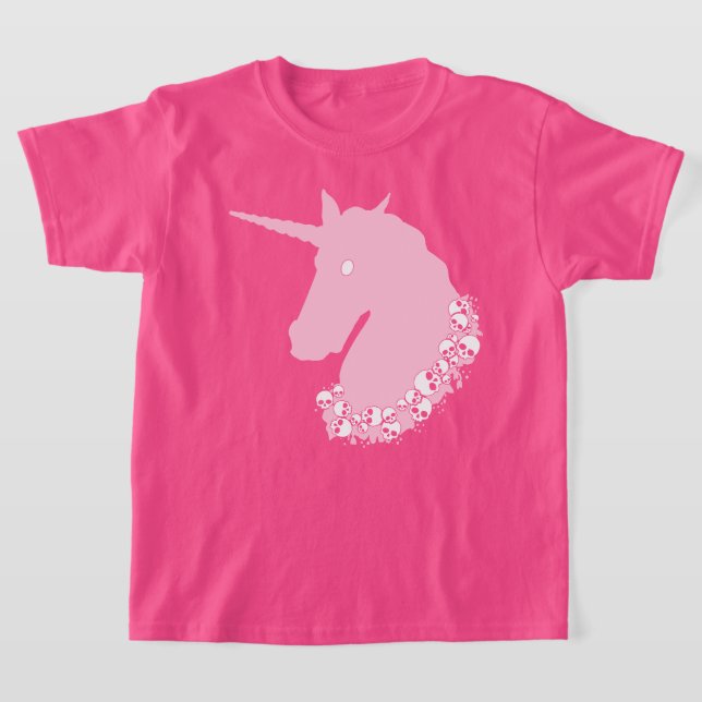 Pink Zombie Unicorn T-Shirt (Laydown)