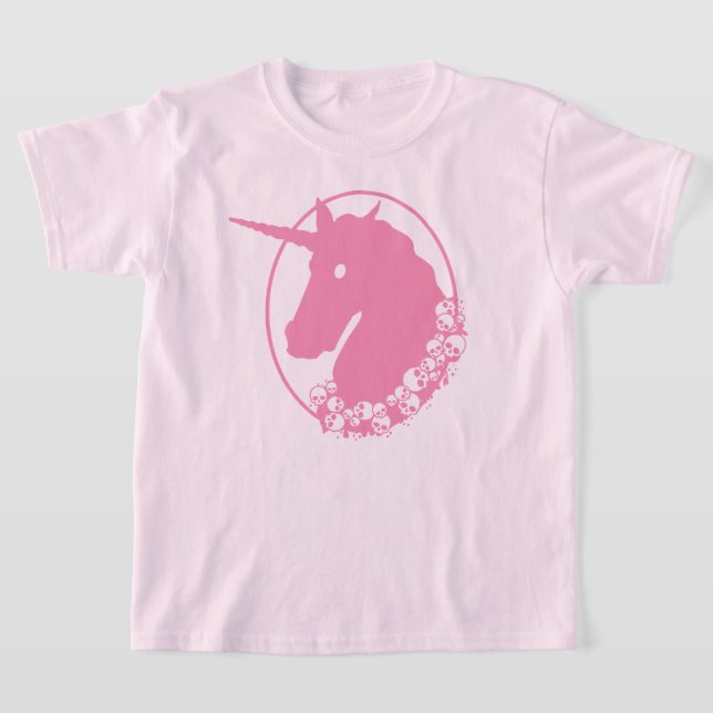 Pink Zombie Unicorn T-Shirt (Laydown)