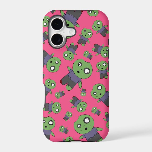 Pink zombies iphone case (Back)