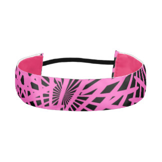 pinkblackanista floral athletic headband
