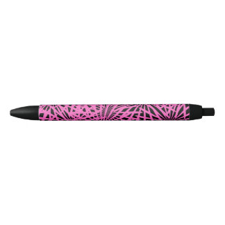 pinkblackanista floral pen