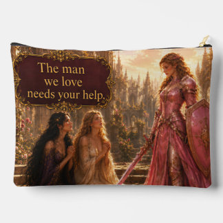 Pinkblade Lady Knight Two-Sided Fantasy Accessory Pouch