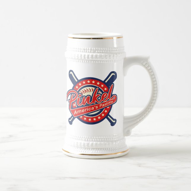 Pinkel Past Time Beer Stein (Right)