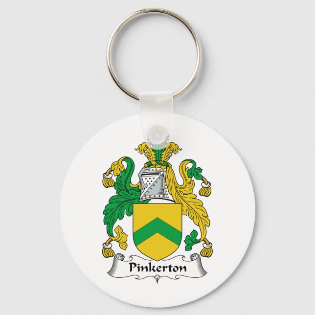 Pinkerton Family Crest Keychain (Front)