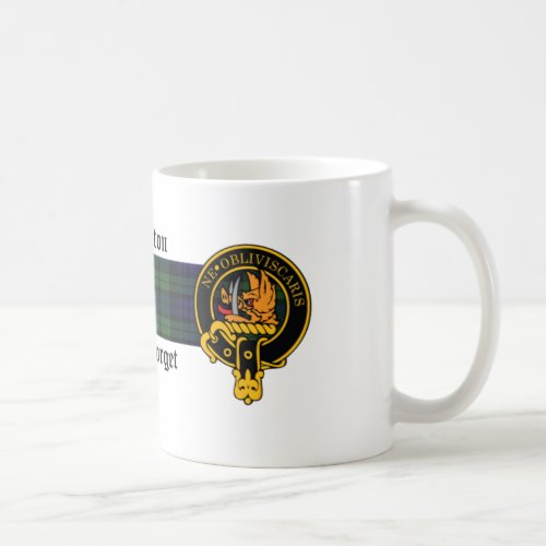 Pinkerton Scottish Crest and Tartan mug