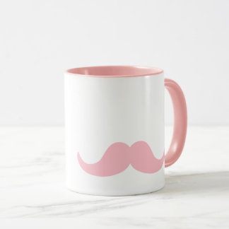 Pinkery Mustache Mug
