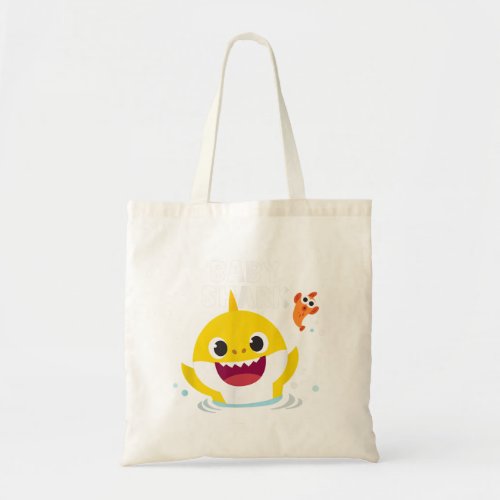 Pinkfong Baby Shark  with text Tote Bag