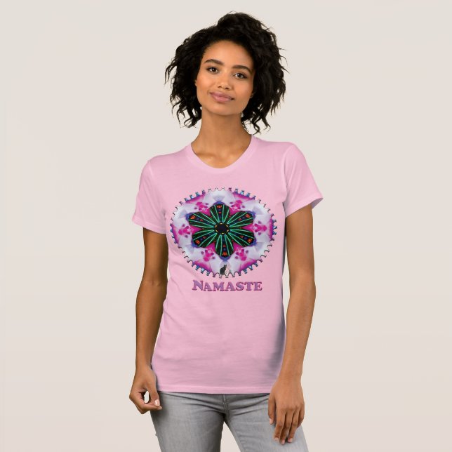 Pinkie Namaste Kaleidoscope T-Shirt (Front Full)