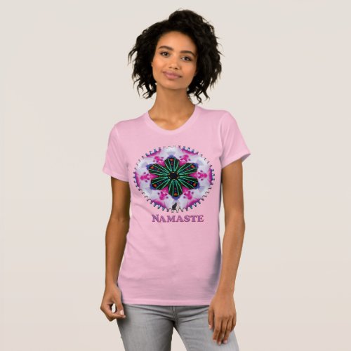 Pinkie Namaste Kaleidoscope T_Shirt