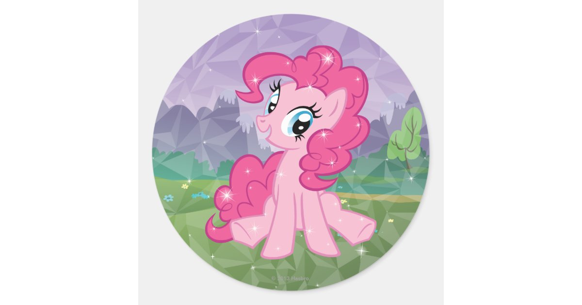 Pinkie Pie Classic Round Sticker  Zazzle.com