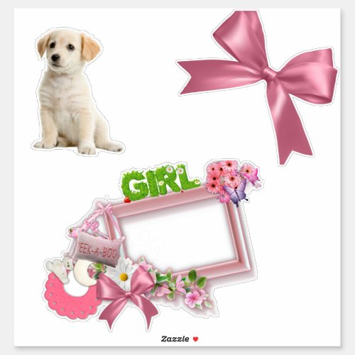 Pinkie_Rose New Baby Girl Sticker