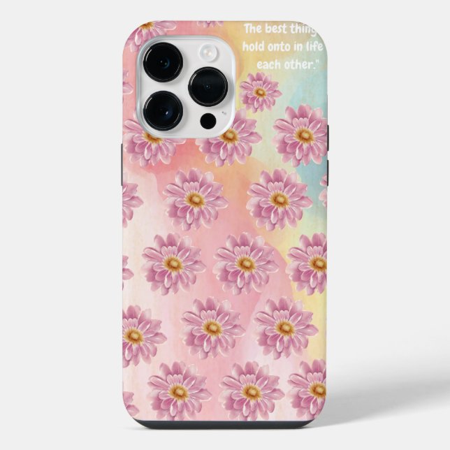 Pinkiest Flowers Pattern  Iphone Case (Back)
