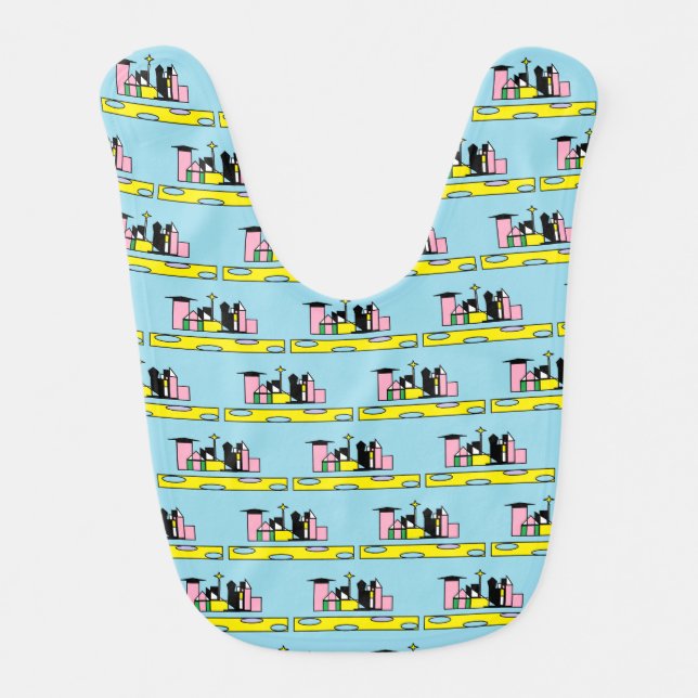 Pinkish Baby Bib  (Front)