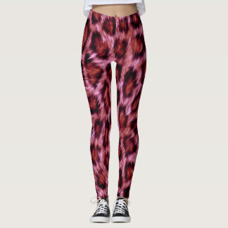 pinkish cheetah print leggings