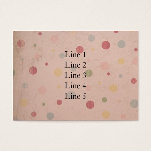 Customizable Pinkish Polka Dots Business Cards