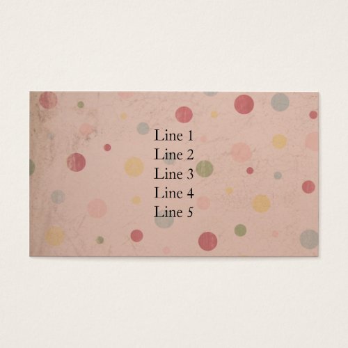 Pinkish Polka Dots Business Card Templates