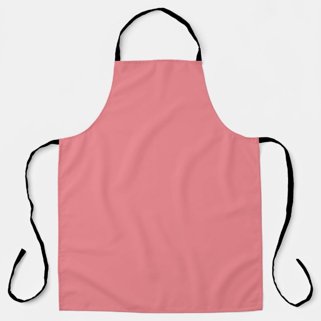 Pinkish Tan,Rose,Ruddy Pink, Apron (Front)