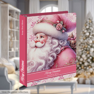 Pinkmas Custom Name Christmas Memory Album Binder