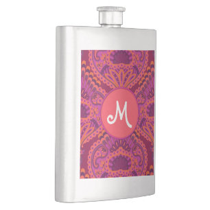 Pinkoinko - Feathered Paisley Flask