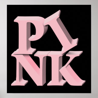 PinkonBlack Breast Cancer Awareness Poster